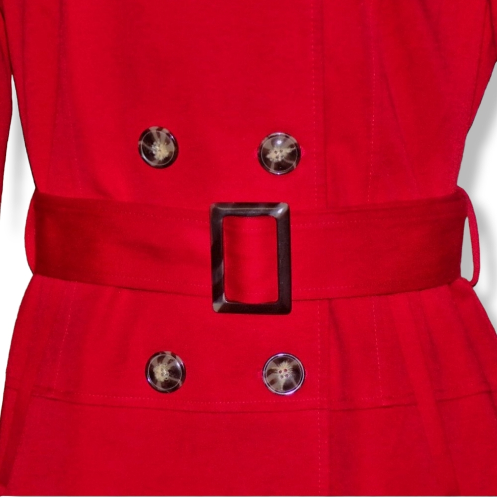 NWOT 41 Hawthorn Crue Belted Trench Coat - Picture 6 of 7